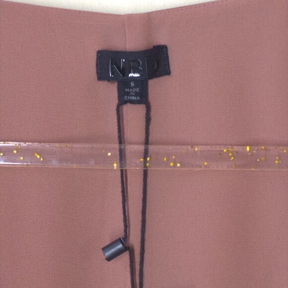 REVOLVE NBD Janet Wrap Mini Dress in Mauve Satin Long Sleeve NWT S - Picture 7 of 10